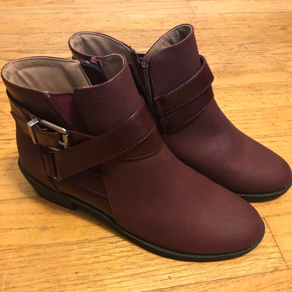 Burgundy Booties